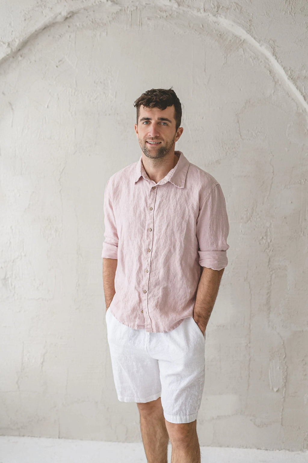 Short en Lin Décontracté pour Homme – Taille Élastiquée | Confort & Style Été