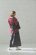 Sac Tote Bag en Lin Épais (260g/m²) – Gris Anthracite | Durable & Minimaliste